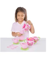 Melissa & Doug Butterfly Tea Set (15 pcs) - Play Food Accessories