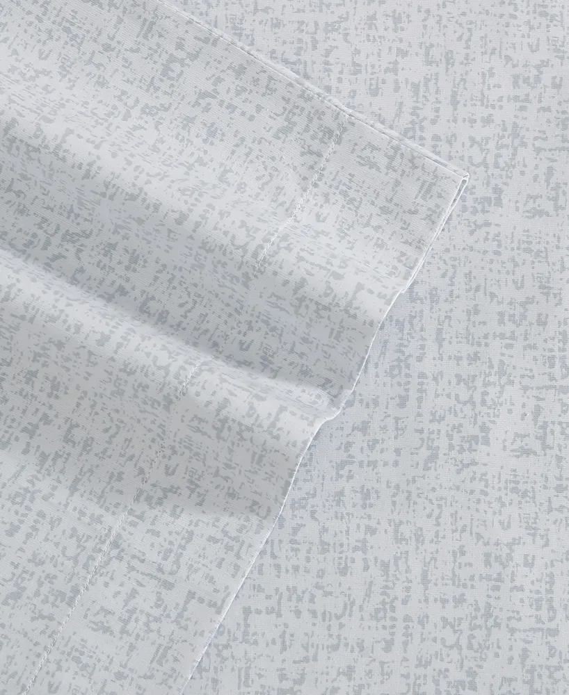 Vera Wang Fragments 300-Thread Count Cotton Sateen 4 Piece Sheet Set