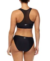 Reebok Womens Mesh Bikini Top Mesh Hipster Bikini Bottoms