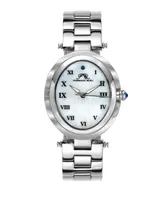 Porsamo Bleu Women's South Sea Oval Stainless Steel Bracelet Watch 105ESSO