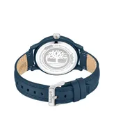 Timberland Men's Quartz Driscoll Dark Blue Genuine Leather Watch 46mm