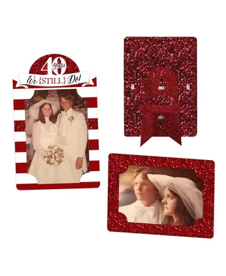 We Still Do 40th Wedding Anniversary Party 4x6 Display Paper Photo Frames 12 Ct