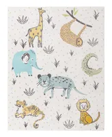 Bayshore Home Campy Kids Animals 7'10" x 10' Area Rug