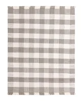 Bayshore Home Pure Plaid Indoor Outdoor Washable Ppd-01 7'10" x 10' Area Rug