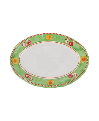 Vietri Melamine Campagna Pesce Oval Platter