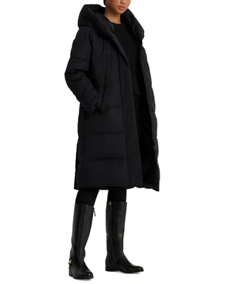 Lauren Ralph Lauren Women's Oversized-Collar Hooded Puffer Coat