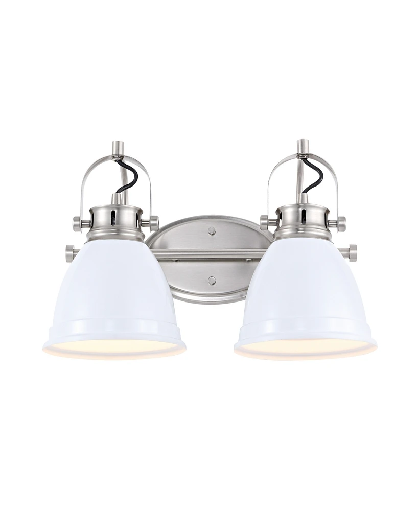 Phineas 16.25" 2-Light Farmhouse Bohemian Iron Led Vanity
