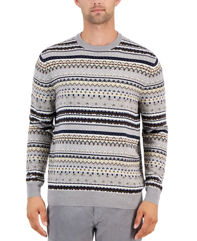 Club Room Men's Merino Wool Blend Polo Sweater, Created for Macy's