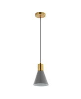Apollo 6" 1-Light Mid-Century Modern Iron Led Pendant