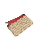 Like Dreams Tanta Straw Faux Leather Mini Card Wallet