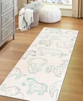 Bayshore Home Campy Kids Safari Animals Area Rug