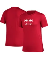 Women's adidas Red New York Red Bulls Aeroready Club Icon T-shirt