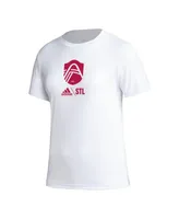 Women's adidas White St. Louis City Sc Aeroready Club Icon T-shirt