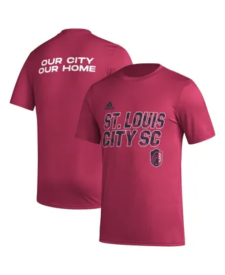 Men's adidas Red St. Louis City Sc Team Jersey Hook Aeroready T-shirt