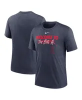 Men's Nike Heather Navy Los Angeles Angels Home Spin Tri-Blend T-shirt