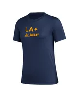 Women's adidas Navy La Galaxy Aeroready Club Icon T-shirt