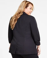 I.n.c. International Concepts Plus 3/4-Sleeve Blazer, Created for Macy's