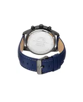 Porsamo Bleu Men's Arthur Genuine Leather Band Watch 1091DARL