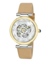 Porsamo Bleu Women's Laura Automatic Genuine Leather Band Watch 1212CLAL