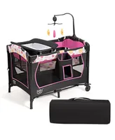 Baby Bedside Sleeper Portable Baby Bassinet 4-in-1 Rolling Bassinet