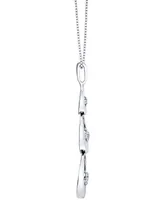 Sirena Diamond Graduated Ovals 18" Pendant Necklace (1/5 ct. t.w.) in 14k White Gold