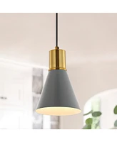 Apollo 6" 1-Light Mid-Century Modern Iron Led Pendant