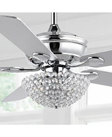 Cammy 52" 3-Light Traditional Transitional Iron Led Ceiling Fan
