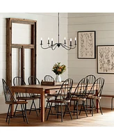 Wicklow 34.75" 6-Light Bohemian Farmhouse Iron Led Chandelier