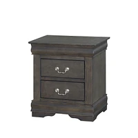 Simplie Fun Louis Philippe Nightstand In Dark