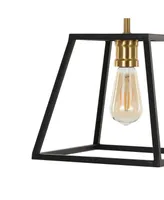 Girard 9.25" 1-Light Farmhouse Industrial Iron Led Pendant