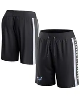 Men's Fanatics Black Charlotte Hornets Referee Iconic Mesh Shorts