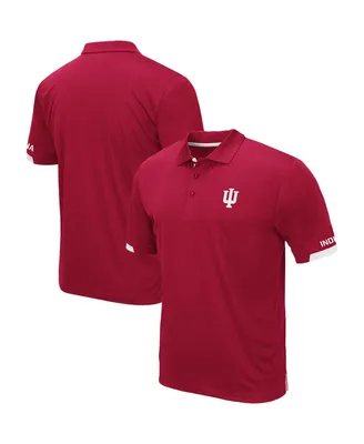 Men's Colosseum Crimson Indiana Hoosiers Big and Tall Santry Polo Shirt