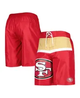 Men's G-iii Sports by Carl Banks Scarlet San Francisco 49ers Sea Wind Swim Trunks