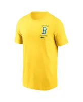 Men's Nike Gold Boston Red Sox City Connect 2-Hit T-shirt