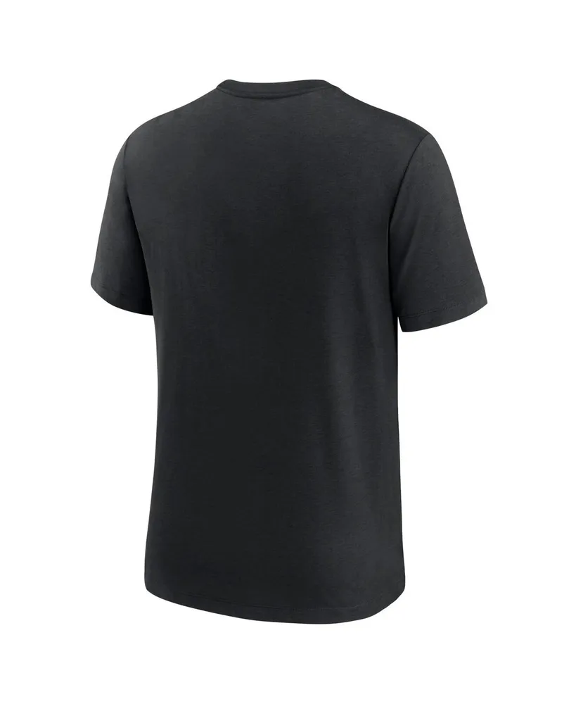 Men's Nike Black San Francisco Giants Rewind Retro Tri-Blend T-shirt