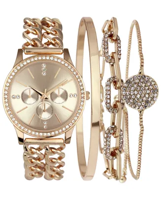 I.n.c. International Concepts Women's Bracelet Watch 36m Gift Set, Created for Macy's