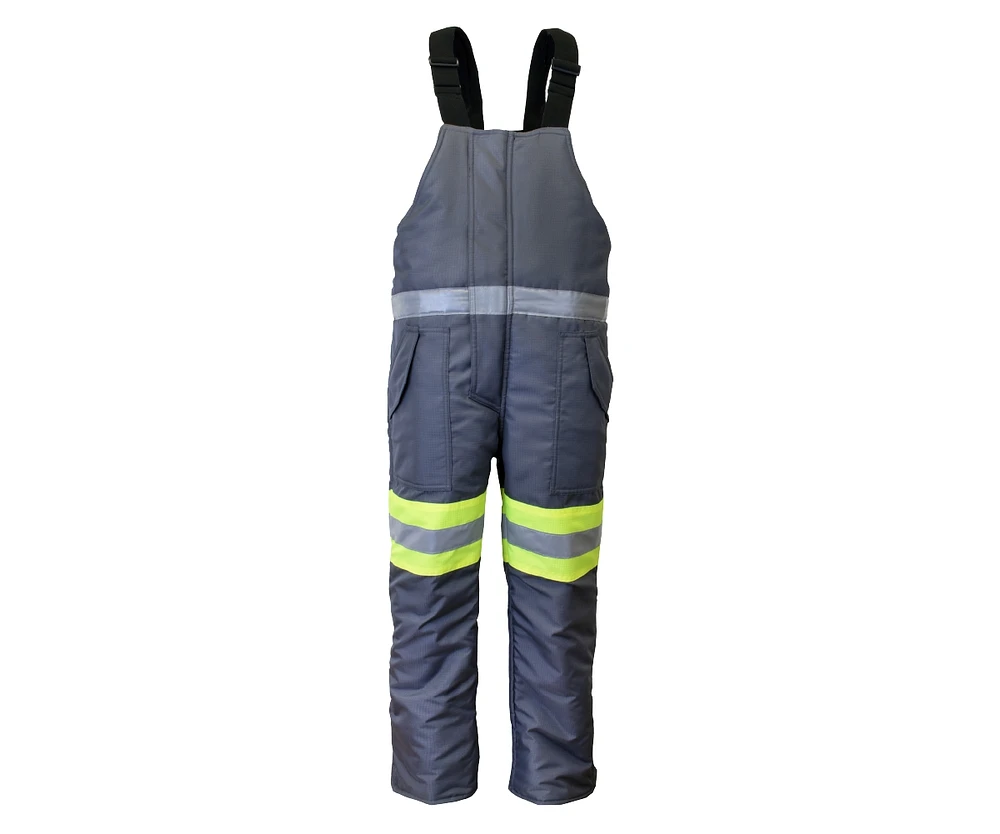 RefrigiWear Big & Tall Freezer Edge Warm Insulated Bib Overalls with Reflective Tape