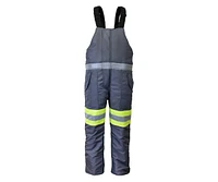 RefrigiWear Big & Tall Freezer Edge Warm Insulated Bib Overalls with Reflective Tape