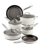 Anolon Achieve Hard Anodized Nonstick Cookware Set, 10 Piece