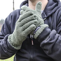 RefrigiWear Men's Warm Fleece Lined Insulated Ragg Wool Gloves