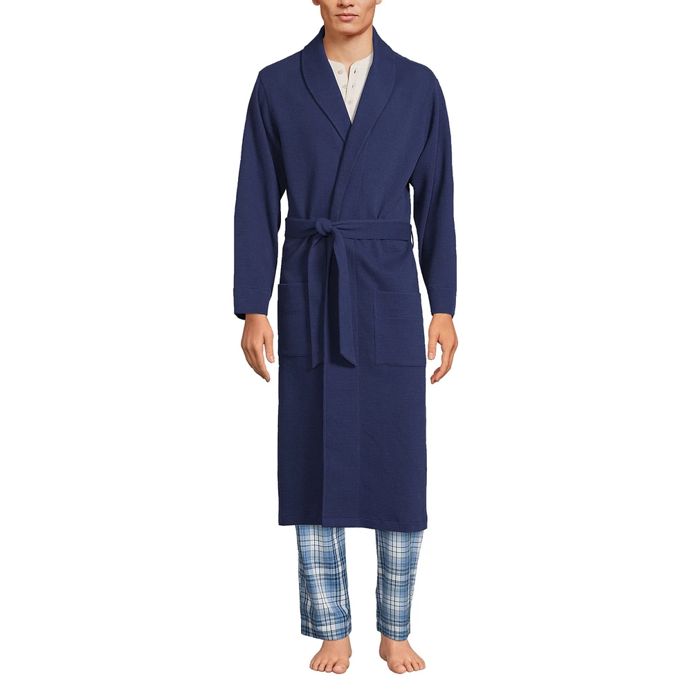 Lands' End Men's Waffle Robe