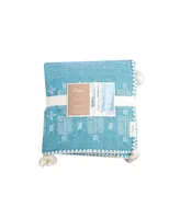 Crane Baby Baby Boys Chambray Caspian Quilted Blanket