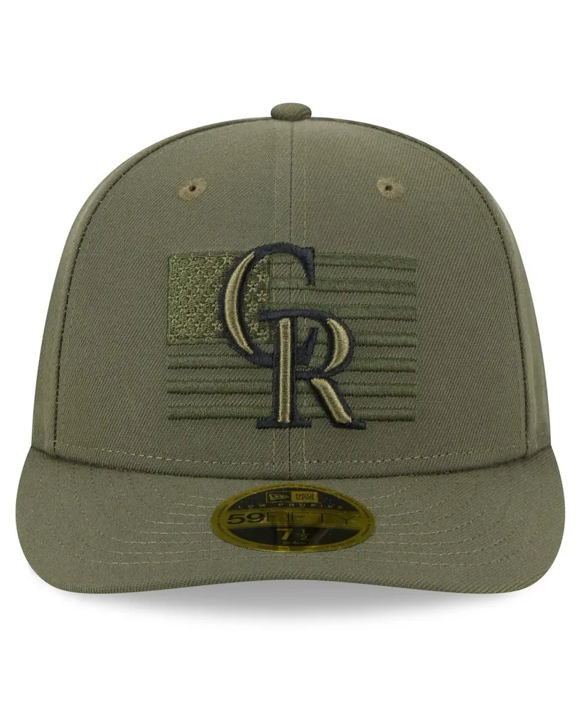 Men's New Era Green Colorado Rockies 2023 Armed Forces Day Low Profile 59FIFTY Fitted Hat