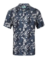 Mio Marino Big & Tall Casual Button-Down Hawaiian Shirt - Short Sleeve Plus