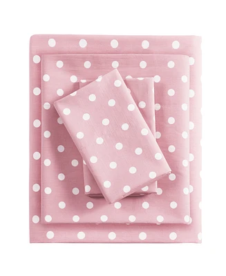 Intelligent Design Polka Dot Cotton 3-Pc. Sheet Set, Twin