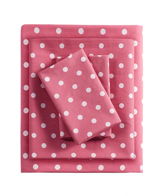 Intelligent Design Polka Dot Cotton 3-Pc. Sheet Set, Twin