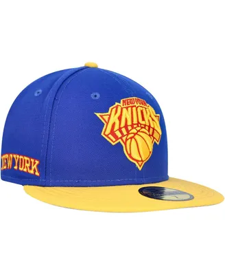 Men's New Era Blue York Knicks Side Patch 59FIFTY Fitted Hat