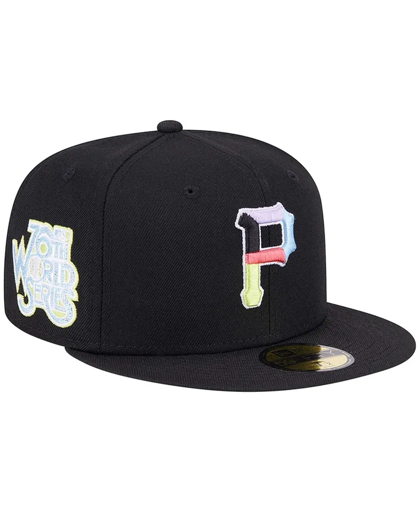 Men's New Era Black Pittsburgh Pirates Multi-Color Pack 59FIFTY Fitted Hat