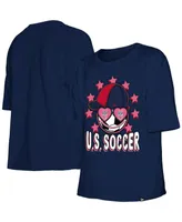 Big Girls New Era Navy Uswnt T-shirt