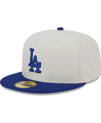 Men's New Era Gray, Royal Los Angeles Dodgers World Class Back Patch 59FIFTY Fitted Hat